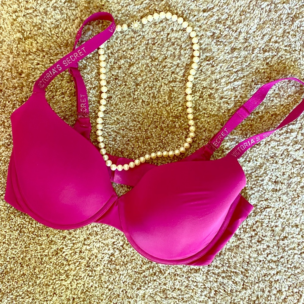 Victoria’s Secret Convertible Demi Bra Hot Pink